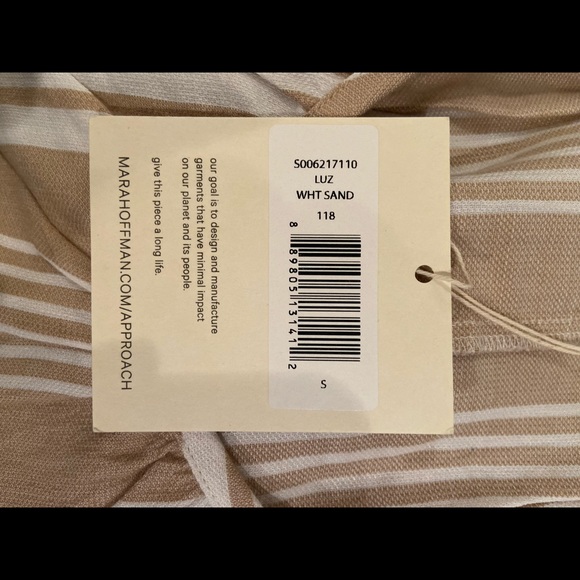 NWT Mara Hoffman Linen Maxi Dress Cover-up Sz S - Picture 7 of 8